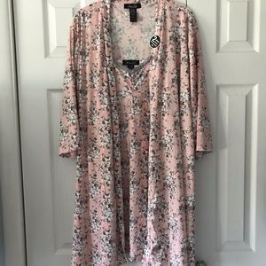 Rene Rofe robe and chemise set New XL